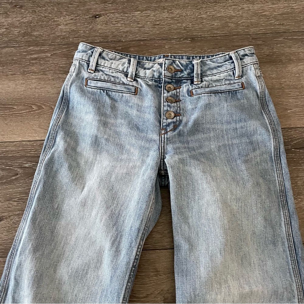 Free People Blue Flare & Wide Leg Jeans - Picture 5 of 10